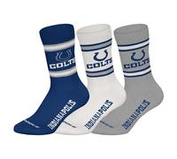 NFL Unisex Socken, 3er Pack - NFL Teams, 3Pack Crew Socks, Football, Logo, Baumwollmischung Indianapolis Colts 39-42