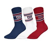 NFL Unisex Socken, 3er Pack - NFL Teams, 3Pack Crew Socks, Football, Logo, Baumwollmischung New York Giants 39-42