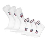 Kurzsocken NFL "Socken NFL SHIELD 6Pack Socks Mix 6er Pack", Herren, Gr. 39-42, weiß, Obermaterial: 61% Baumwolle CO. 35% Polyester PES. 4% Elasthan EL., Socken (58378812-39) weiß