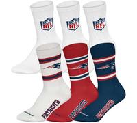 NFL Unisex Socken, 6er Pack - NFL Teams, 6Pack Crew Socks, Football, Logo, Baumwollmischung 39-42 2