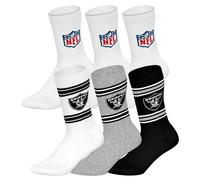 NFL Unisex Socken, 6er Pack - NFL Teams, 6Pack Crew Socks, Football, Logo, Baumwollmischung 39-42 Mehrfarbig