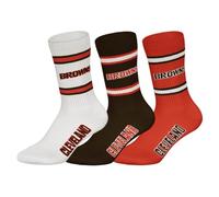 NFL Kurzsocken 3er-Pack – Baumwollmischung 58%/39%/3% – Cleveland Browns Gr. 39-42