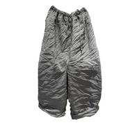 NFYM Natürliche Ramie-Hose für Damen, weites Bein, mit Taschen, elastischer Kordelzug an der Taille, lockere Freizeithose, GRAU, Einheitsgröße