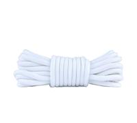 NHEISSCF 2 Paar runde Schnürsenkel aus massivem Polyester for Outdoor-Wanderstiefel und Sportschuhe in den Längen 70, 90, 120 150 cm(White,90cm)