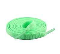 NHEISSCF Flache Sportschuhe Schnürsenkel Canvas Unisex Polyester 29 Farben Länge 80 100 120 cm(Apple Green,100cm)