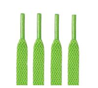 NHEISSCF Klassische Flache Schnürsenkel for Sneakers, Sport-Schnürsenkel, weiß-Schwarze Canvas-Schnürsenkel(Tender Green,120CM-1PAIR)