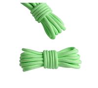 NHEISSCF Runde Schnürsenkel aus Polyester, einfarbig, klassisch for Sportschuhe, Turnschuhe, 20 Farben, 1 Paar(Fluorescent Green,120CM-1PAIR)