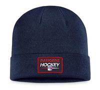 Fanatics NHL Authentic Pro Prime Cuffed Knit New York Rangers Beanie Mütze Wollmütze