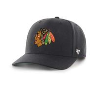 47 Brand Basecap Low Profile ZONE Chicago Blackhawks Cold Zone Herren Schwarz Einheitsgröße