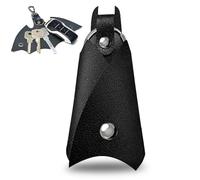 NHPY Batman Schlüsselanhänger, Kunstleder Schlüsseletui, Fledermaus Keychain, Auto Leder Schlüsseletui Key Organizer, 1 Stück