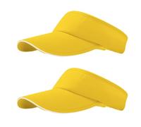 NHTJTHE 2pcs Visor Cap, Atmungsaktiv und Schweißabsorbierend Sommerkappe Kappe mit Sonnenvisier, Unisex Verstellbar, Mode Schirmmütze Herren und Damen（1 schwarz + 1 weiß）