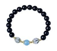 NIBHZ Natürliches Kristall-Chakra-Armband für Positive Energie, reduziert Angstzustände, spiritueller Schmuck, runde Perlen, Steine, Schmuck, Geschenk für Frauen und Männer,10mm