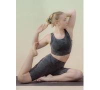 nice to meet me Reversible Crop Tank aus weicher Biobaumwolle Stone Wash Black XL