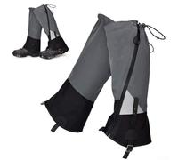 Niceminiwall Wasserdichte Nylon-Oxford-Schuhüberzieher für Wandern, Schneeschuhwandern, Trekking, Winter-Outdoor-Beinschützer mit verstellbarem Spanngurt, Paar (M S(S)