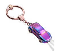 NICEWAT Auto Schlüsselanhänger mit Taschenlampe, Autoschlüsselbund für Fahrzeug, EDC Metall Autoschlüsselanhänger, Autozubehör Schlüsselring für Männer und Frauen,Herren-Autogeschenke (Schillernde)