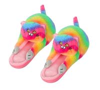 NICEYEA Lustige Katzen-Home-Slippers niedliche Tierform weich und bequem rutschfeste Sohle winterliche wärmende rutschfeste Plüsch-Slippers für Damen und Herren niedliche Katze weicher Plüsch