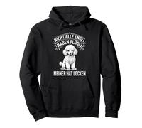 Nicht Alle Engel Haben Flügel Meiner Hat Locken Pudel Hund Pullover Hoodie
