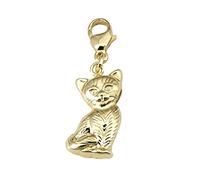 Nicht Zutreffend Anhänger Charm Katze Gold 333 Einhänger Gelbgold Unisex