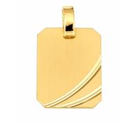 Nicht Zutreffend Gravurplatte Gold 333 in ravur mattiert Gelbgold Qualität Unisex Anhänger