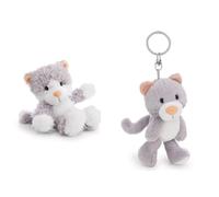 NICI 2-er Bundle Kuscheltier Katze Felli 20cm & Schlüsselanhänger 7cm