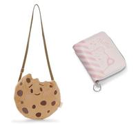 NICI 2-er Bundle Schultertasche mymochi Cookie 22,5x22cm & Geldbeutel ''Hello! 12x9,5cm
