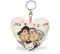 NICI 33775 - Plüschherz Jolly Mäh Hochzeitsmotiv 10 cm Schlüsselanhänger mit Musikwerk