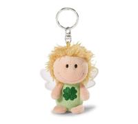 Nici Bring dir Glück“, Glücksbringer Schutzengel Engel Schlüsselanhänger für Schlüsselband, Schlüsselbund & Schlüsselkette I 34553, grün mit Kleeblatt, 7 cm