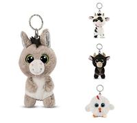 NICI 4-teiliges Set Glubschisfarm Schlüsselanhänger