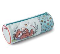 NICI 44487 Mäppchen Classic Bear, rund, 20x8x8cm, TÜRKIS/BUNT