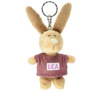 NICI 44634 Schlüsselanhänger Hase mit T-Shirt Lea 10cm, Beige