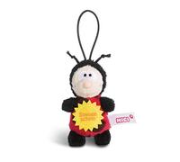 NICI 44862 Amhänger Marienkäfer mit Spruch Sonnenschein 8cm mit Loop, rot/schwarz