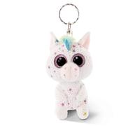 NICI Schlüsselanhänger Glubschis Einhorn Uberto 46612 – Plüsch 9 cm, Weiß