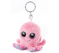 NICI Glubschis Schlüsselanhänger Oktopus Poli, Kuscheltier rosa, 8 cm