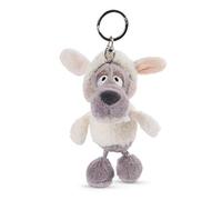 NICI 47086 Schlüselanhänger Ulvy 10cm - Wolf Kuscheltieranhänger mit Schlüsselring für Schlüsselband, Schlüsselbund, Schlüsselhalter & Schlüsselkette - Taschenanhänger, GRAU/WEIß