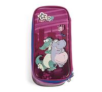 NICI 47985 Stiftmäppchen Krokodil und Nilpferd 21x10x6cm, bunt