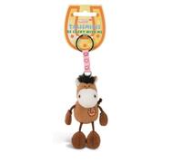 NICI 49381 Schlüsselanhänger Talisminis Pferd 7 cm braun-Kuscheltieranhänger mit Schlüsselring für Schlüsselband, Schlüsselbund & Schlüsselhalter Glücksbringer Taschenanhänger mit Botschaft
