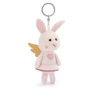 NICI 61187 Schlüsselanhänger Dein Schutzengel Hase mit Herz 10cm pink-Plüsch-Begleiter Kuscheltieranhänger mit Schlüsselring für Schlüsselband, Schlüsselbund & Schlüsselhalter