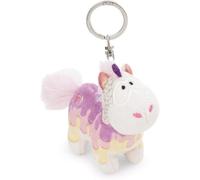 NICI Schlüsselanhänger Einhorn Sweety Rainbow 10cm - Weiss - Treuer-Begleiter für Rucksack oder Tasche, Schlüsselhalter für klein und Groß | 61900