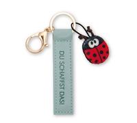 NICI 62023 Schlüsselanhänger "Du schaffst das!" Kunstlederband