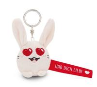 NICI 62050 Schlüsselanhänger Hase "Hab dich lieb!" rot