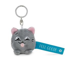 NICI 62057 Schlüsselanhänger Katze "Feel Good!" blau