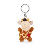 NICI Schlüsselanhänger Giraffe mit Herz 5cm-beige-Treuer-Begleiter für Rucksack oder Tasche, Schlüsselhalter für klein und Groß | 62078