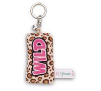 Schlüsselanhänger - mini Plüschkissen Wild 8 cm