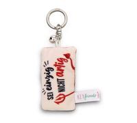 NICI Schlüsselanhänger Mini Plüschkissen Sei einzig Nicht artig 8cm mit Glöckchen-bunt-Treuer-Begleiter für Rucksack oder Tasche, Schlüsselhalter für klein und Groß | 62104