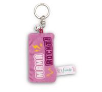 NICI Schlüsselanhänger Mini-Plüschkissen Mama rockt 8 cm mit Glöckchen