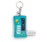 NICI Schlüsselanhänger Mini Plüschkissen Papa rockt 8cm mit Glöckchen-bunt-Treuer-Begleiter für Rucksack oder Tasche, Schlüsselhalter für klein und Groß | 62109