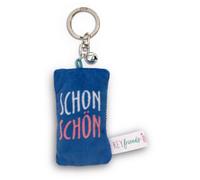 NICI Schlüsselanhänger Mini Plüschkissen "Schon schön" 8 cm mit Glöckchen