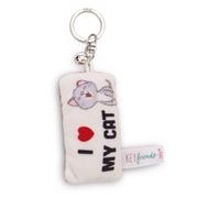 NICI Schlüsselanhänger Mini Plüschkissen I My cat 8cm mit Glöckchen-bunt-Treuer-Begleiter für Rucksack oder Tasche, Schlüsselhalter für klein und Groß | 62126