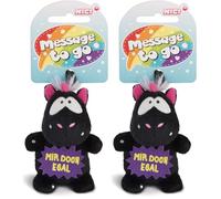 NICI Anhänger Einhorn Carbon Flash Mir doch egal, 8 cm (Packung mit 2)