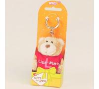 Nici Bär Lisa-Marie 10cm Schlüsselanhänger m. T-shirt rot